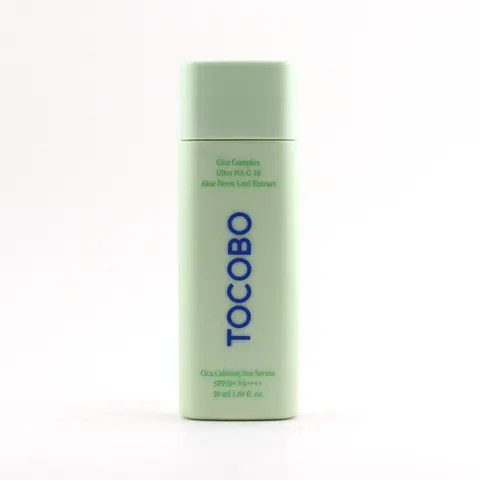 TOCOBO Cica Calming Facial Sunscreen Serum SPF50+ PA++++ - 1.75oz Lightweight, Hydrating, Green Tea-Infused with Niacinamide & Hyaluronic Acid, Soothing for Adults' Sensitive Skin to Reduce Redness & Daily Sun Protection