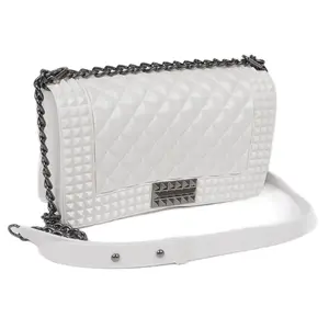 Quilt Embossed  Jelly Shoulder Bag