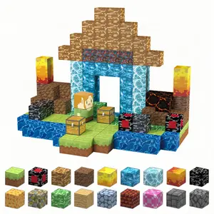 magnetic blocks - 160pcs Magnetic Building Block with 6 Baseplate, Stacking Magnets for Kids, Sensory Toy for Toddlers STEM Learning, Birthday Gifts for 3+ Years Old Boys Girls