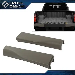 CROSSDESIGN Fit For 2010-2016 Ford F250 F350 Pair Brown Flex Step Tailgate Cap Molding Trim