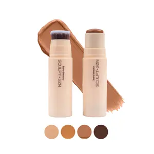 Kara Beauty Sculpt SZN Contour Stick - Double-Ended Cream Matte Stick with Gardenia Florida Fruit Extract & Built-In Brush for Effortless Sculpting & Blending