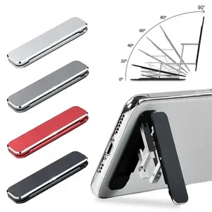 Mini Backstick Folding Mobile Phone Holder Universal Lazy Stick Portable Invisible Mobile Phone Holder Accessories Alloy Aluminum Cellphone