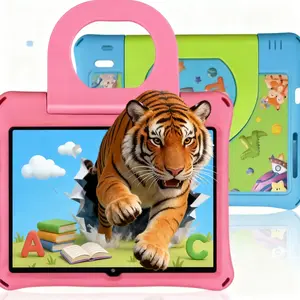 10.1 Inch Learning Tablet, Educational Tablet with 2.4G WiFi, GMS, Eye Protection Screen, Parental Monitoring, Educational APP, Dual Camera, Shockproof Case, Touchscreen Tablet