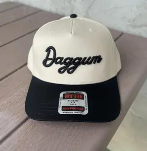 Daggum Embroidered Puff Hat