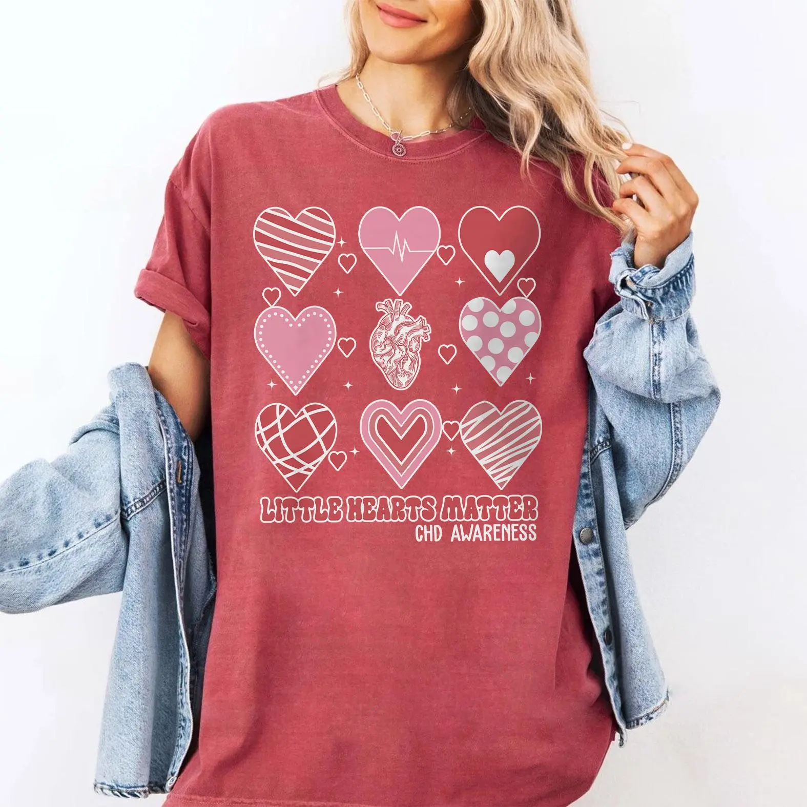 Comfort Colors CHD Awareness Shirt, Little Hearts Matter Graphic Tee, Congenital Heart Defect T-Shirt, Heart Warrior Mom Gift
