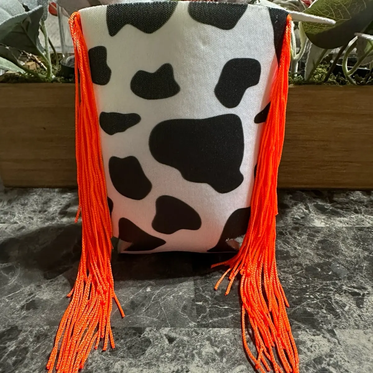 Custom Short Koozies with Fringe - Personalized Beverage Insulators