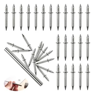 200 Count Non-Marking Double-Headed Skirting Nails Sturdy Damage-Free Wall Installation Kit for Easy Application Functional Mounting Nails for Baseboards Wall Panels Furniture Cover Plates No Drilling Required, Sturdy Damage-Free Wall Installation Kit