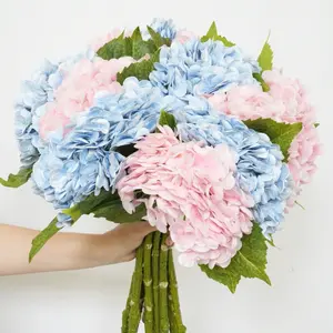 Artificial Real Touch Hydrangea | Artificial Flowers 20 inches Large Hydrangea | Home Decoration | Bridal Bouquet Wedding Gift Decorative Fruit