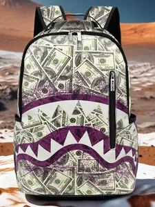 Fashion Unisex Backpack, Large Capacity Shark Outdoor Travel Commuter Laptop Bag, Perfect Gift for Back-To-School, Trendy Bookbag