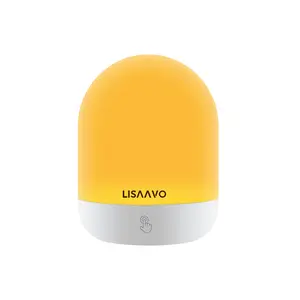 IMOLI Night Light for Kids, Egg Light for Nursery with 3 RGB Colors Changeable & Stepless Dimming, Rechargeable Tap Light & Touch Control, Interior decoration.