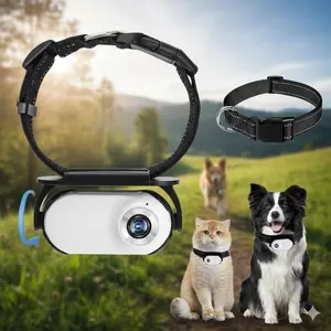 1080P HD Pet Collar Camera, Mini Wireless Action Cam, Waterproof & Shockproof, Indoor/Outdoor Pet Monitoring, Dog Cat Behavior Recorder, Portable Wearable Pet Camera, Durable Pet Activity Tracker, Live View Pet Cam for Dogs and Cats