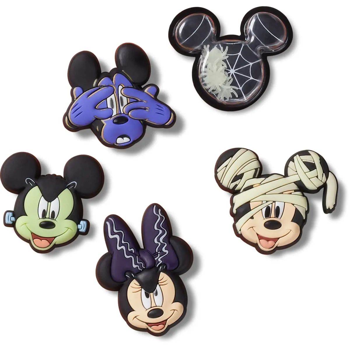 Crocs Jibbitz Disney Character Shoe Charms 5-Pack, Personalize Shoes Totes, and Bags