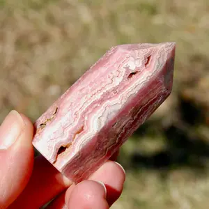 2.3in 69g Rhodochrosite Gemstone Tower, Healing Crystals, Manifest Love, Argentina
