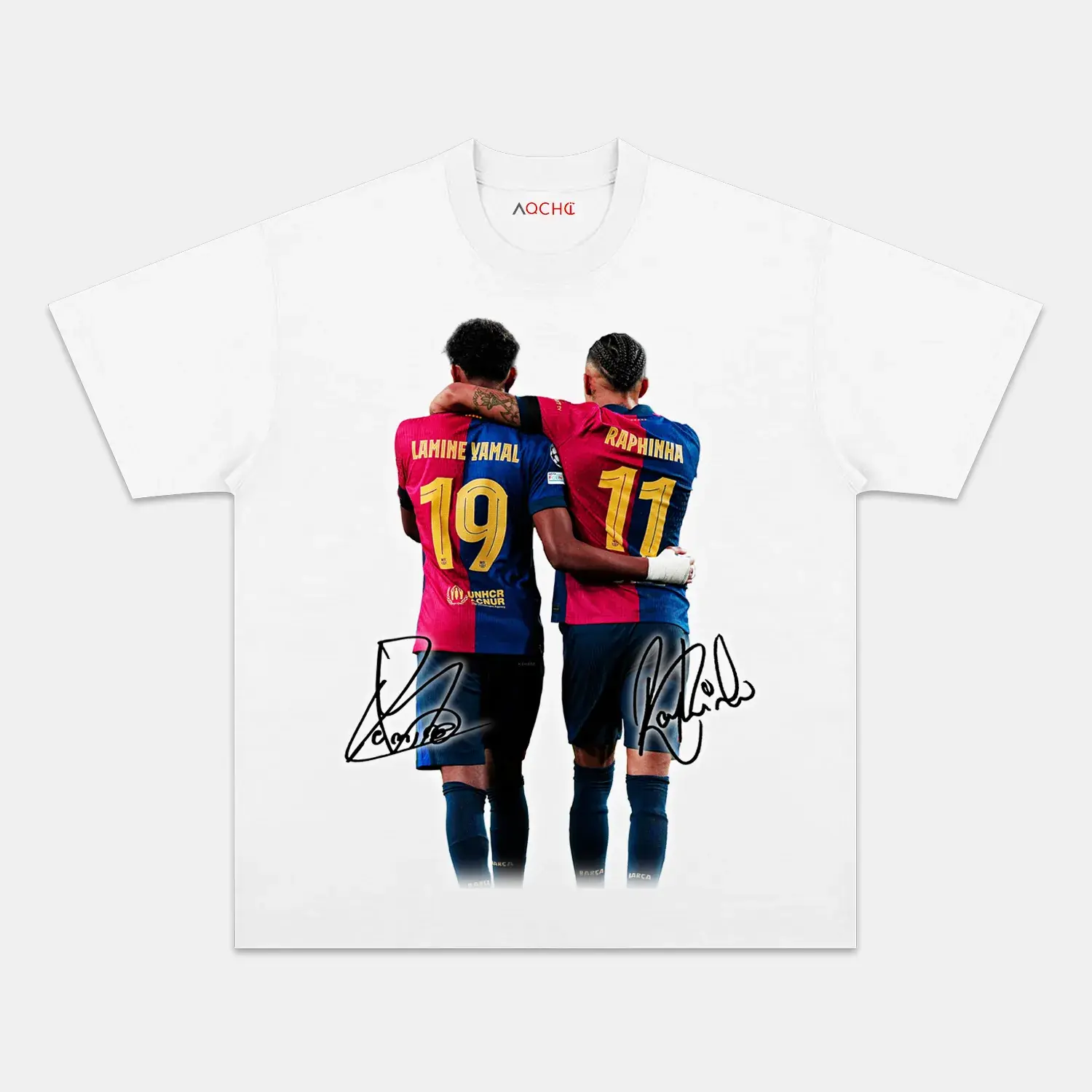 Raphinha & Lamine Yamal V2 Graphic Tee, Unisex T-Shirt, Perfect Gift for Fanss
