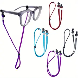 4 Pcs Adjustable Sports Elastic Eyeglass Rope Eyeglasses String Holder Strap Glasses Retainer Cord Chains Lanyards Beauty & Personal Care