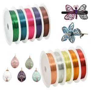 10 Rolls 26 Gauge Colorful Jewelry Craft Wire for Beading & Jewelry Making Supplies