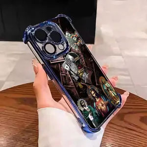 San Judas Tadeo Jesus Our Lady of Guadalupe religion Collage pattern Suitable For Aesthetic Electroplated TPU Casing For iphone 17 16 15 14 13 12 PRO PLUS MAX Samsung S25 S24 S23 Four Corners Anti-Fall Transparent Casual Soft Silicone Phone Cases  L1790