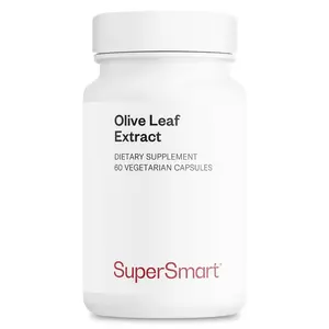 SUPERSMART - Olive Leaf Extract 250 mg Per Day - Standardized to 32% Oleuropein - Immune System Booster | Non-GMO & Gluten Free - 60 Vegetarian Capsules