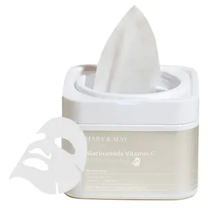 [Mary&May] Niacinamide Vitamin C Mask (30ea), Quick dispenser type 30 sheet, VitaminC, Korean Facial Mask
