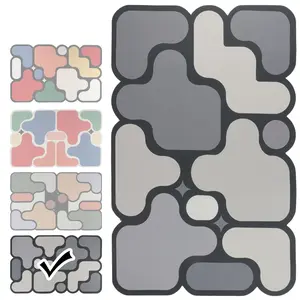 Quick Dry Bath Mat Non Slip Absorbent Floor Mat, Washable Door Mat for Bathroom Kitchen Sink, Easy Clean Ultra Water Absorbing Rug