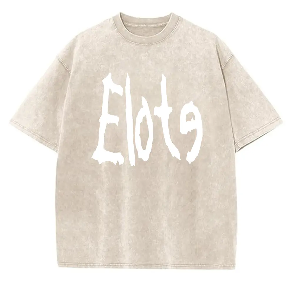 Washed T-shirt-Apricot