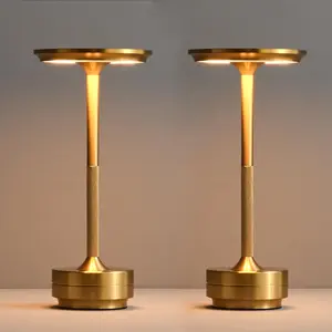 Cordless Table Lamp Rechargeable, Portable Outdoor Camping Lamps with 1200mAh Battery 3 Color Stepless Dimming Lighting Modes Adjustable LED Bedside Table Light, Modern Table Lamp for Dinning/Outdoor/Bar/Patio Adjustable Lights