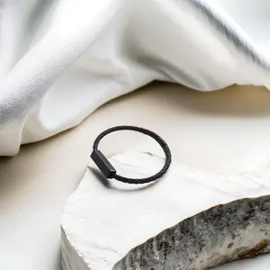AYAT v1.0 Islamic Quote Bracelet with NFC Tag, Black Cord, Simple Design, Perfect for Prayer and Meditation