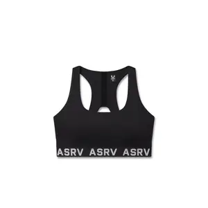W083. LYCRA® ADAPTIV Racerback Sports Bra - Black