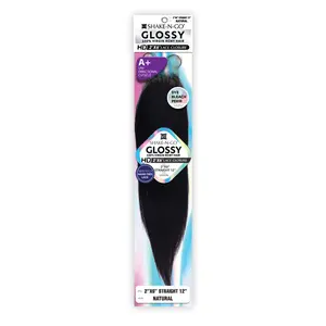 Shake-N-Go Virgin Remy Hair HD Lace Closure Glossy 2X6 Straight 12"