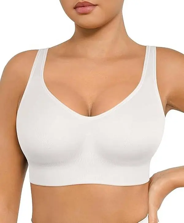 FeelinGirl #live Wireless Bras for Women Built-in Soft Cups no Underwire Bralettes flexible Straps Full Coverage Everyday Bras live stream#15