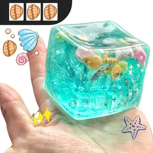 New 3D Cartoon Stress Relief Cube, Sensory Squish Cube, Fun Christmas Gift for Grandchildren, Birthday Present, School Prize, Easter/holiday Toy
