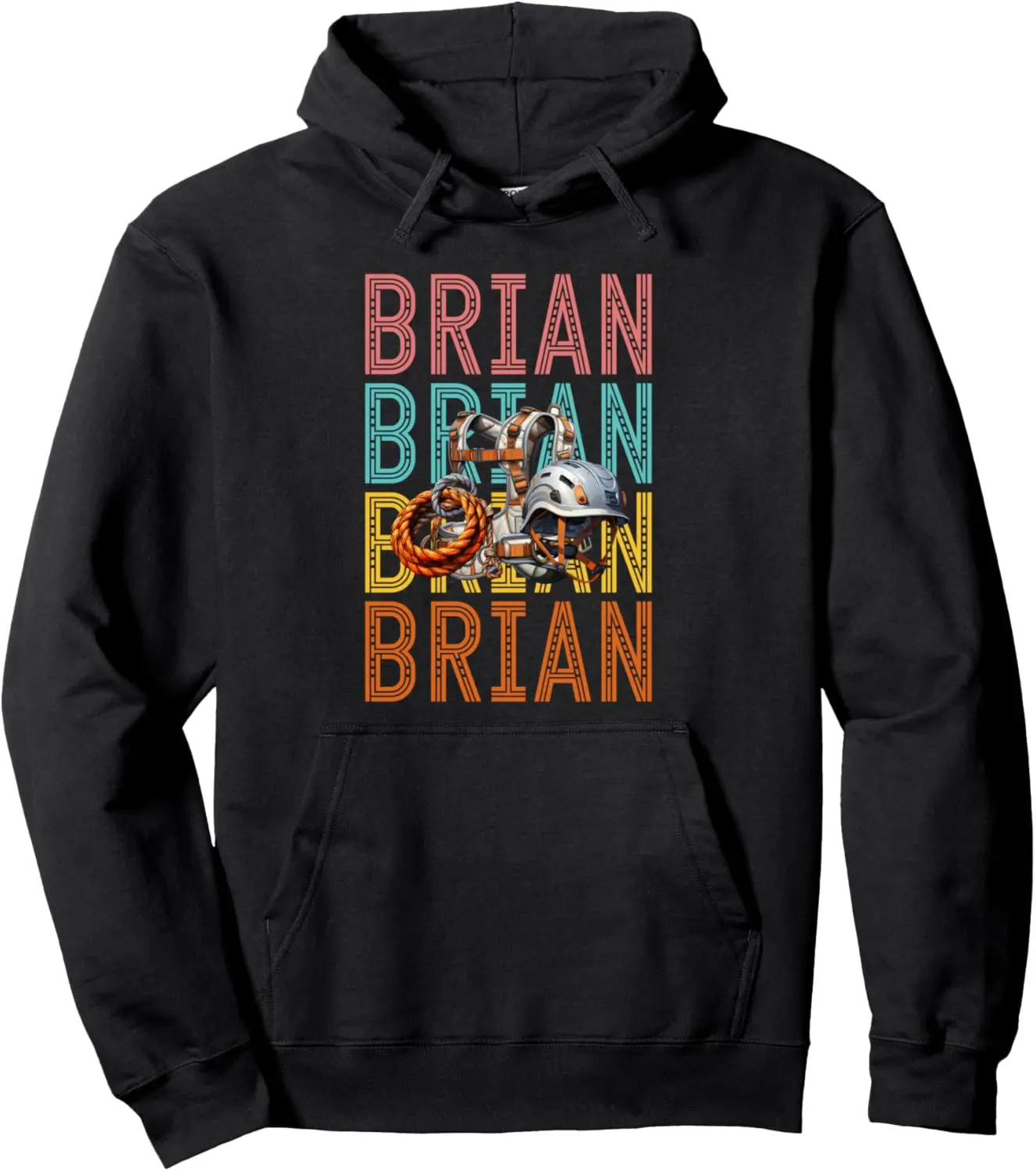 Brian Custom Rock Climbing Hobbyist Pullover Hoodie
