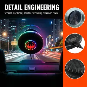 Universal LED Car Interior Decoration Round Windshield Warning Light with Magnetic Base Voice Control Ambient Lamp bf6 Strobe Light for Polaris & All Vehicles Tube Tail Lights Tacoma Wireless Trailer rock lights truck stuff Fuse Assortment Kit Puller
