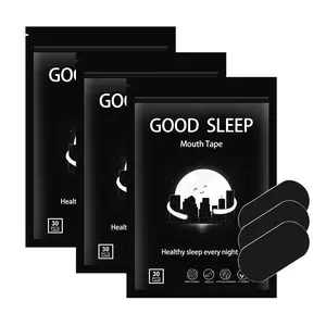Hypoallergenic Sleep Mouth Tape , Ultra breathable Sleep Breathing Patch , comfortable Sports mouth tapes , Sleeping Patches , strong adhesive sleep strip , Healthcare Products , Snoring Relief Sticker ， aid supply ，Buy 3 get 1 free（4 Bags）