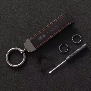 Lada Car Faux Fur Keychain, Premium Feel, Anti-Loss Key Ring, Durable and Wear-Resistant, Unisex Luxury Key Holder, Unique Design, Car Accessories