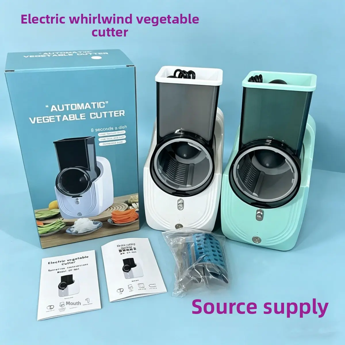 ABS Construction Electric Vegetable Cutter - Household Specialty Kitchen Appliance for Cutting Vegetables, Cut Vegetables