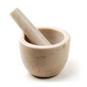 RSVP 2-oz Marble Mortar and Pestle in Beige