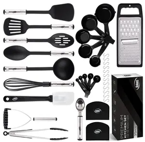 Kaluns Kitchen Utensil Set, Complete Set of Cooking and Baking Utensils, Heat Resistant and Dishwasher Safe
