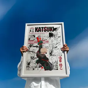 Poster Print Fanart Bakugo Katsuki - My Hero Academia, Dynamight Hero Illustration, MHA Fanart, Shonen Anime Poster, Bakugo Explosion Art( Unframed - Print Only )