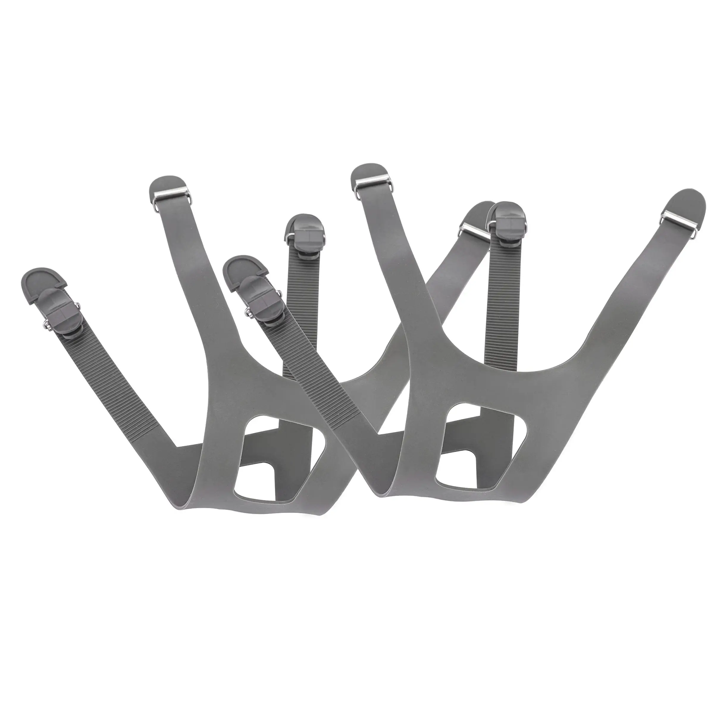 Full Face Respirator Strap Replacement Compatible with 3M 6000 Series 6700/6800/6900-2-Pack - Adjustable Respirator Straps - Silicone & Mask Harness - Mask Parts - Grey, 6897