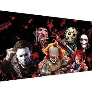 Halloween  Art Kits for Adults,5D Full Round    Painting Kit, Large Dots  Painting for Beginners, DIY Beads for Home Wall Decor, 27.5" x 15"