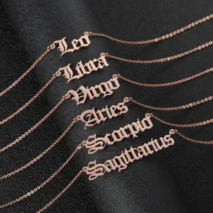 Zodiac Necklace - Express Your Unique Style - Choose from Leo, Libra, Virgo, Aries, Scorpio, Sagittarius Options - Personalized Gifts & Durability - Effortless Style Statement