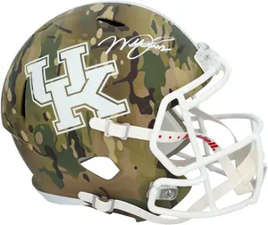 Will Levis Kentucky Wildcats Autographed Riddell Camo Speed Replica Helmet - Fanatics Authentic Certified