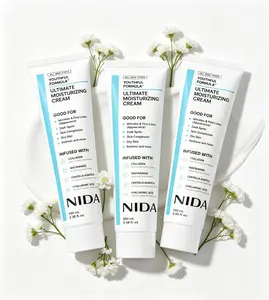 [Multiple bottle options]NIDA Youthful Formula Ultimate Moisturizing Cream (100mL) / Collagen, Niacinamide, Centella Asiatica, Hyaluronic Acid / Wrinkles, Dark Spots, Skincare Hydrating Daily Moisturizer Moisture Hydrate