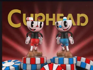 Cuphead and Mugman  | 3D printed Figure | Hand-Painted or Unpainted