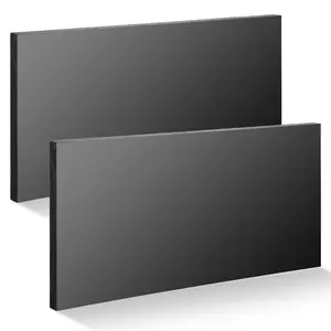 2 Pcs HDPE Plastic Sheet, HDPE Sheet 1/2" Thick, Size 6" x 12", High Density Polyethylene Sheet Solid Plastic Block for DIY Projects for Machining Home (Black)