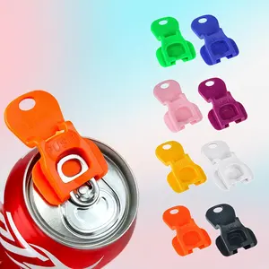 Manual Portable Cola Can Opener, 6/8 Counts Multicolor Plastic Can Covers Remover, Dustproof and Insect proof Design for Party Barbecue, Beach, Drink Can Protector Cap for Soda, Beer, Coke Shields from Bugs, Bees, Beverage Can Opener