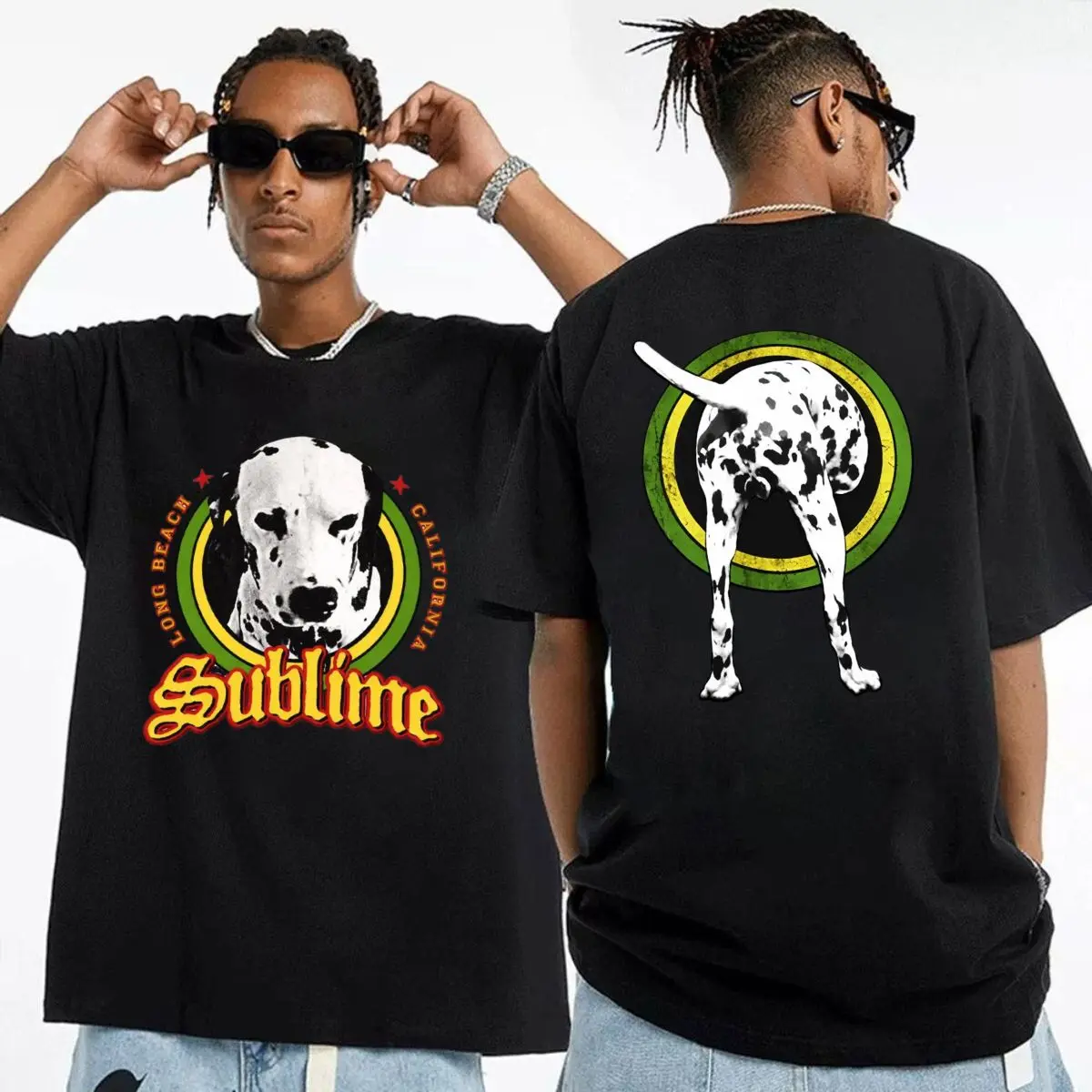 Sublime Lou Dog Graphic T Shirt, Sublime Dalmatian Dog T Shirt, Long Beach California Reggae Style Tee, Reggae Ska Punk Apparel , Unisex Short Sleeve Tee, Graphic Streetwear T-Shirt