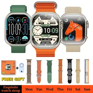W&O Smart Wristwatch, 2.02" HD Screen with Wireless Calling, 100+ Sports Modes for Fitness & Health Tracking, Sensitive Touch Control, Real-Time Call/Message/App Reminders, Phone-Compatible Sleek Wearable for Daily Use & Fall Gifting