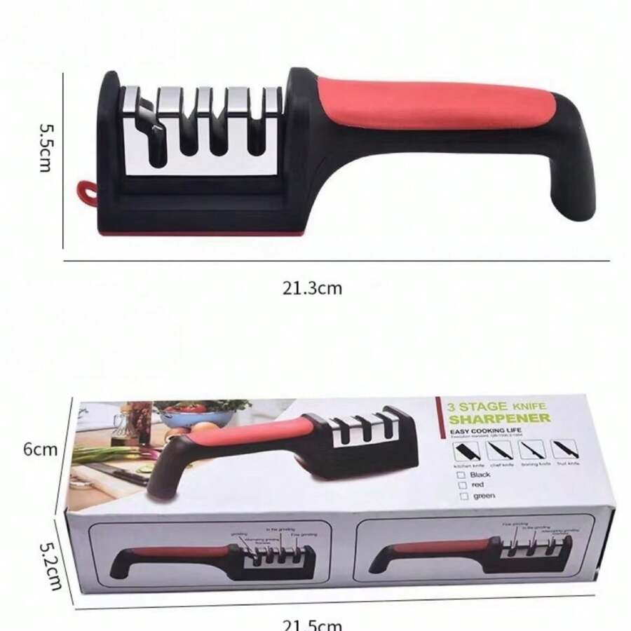 Sharpener Four-Section Rapid Sharpening Diamond Sharpening Multifunctional Sharpening Kitchen Knife Sharpening Stone Hand-Held Sharpening,Kitchen Accessories,Cocina